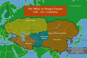 Mints of Mongol Empire Map
